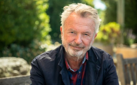 Sam Neill and Guyon Espiner sit down for an interview as part of 30 with Guyon Espiner, on location at Two Paddocks in Central Otago.