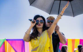 Shibani Kashyap at the Pukekohe Holi celebrations in February.