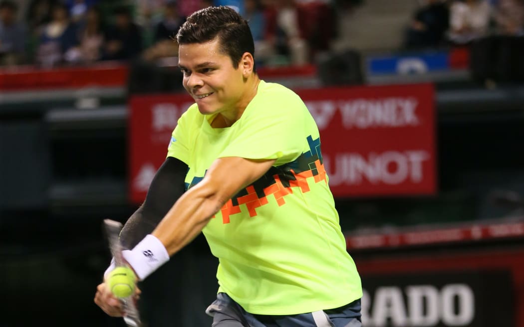 Milos Raonic at the Japanese Open 2014