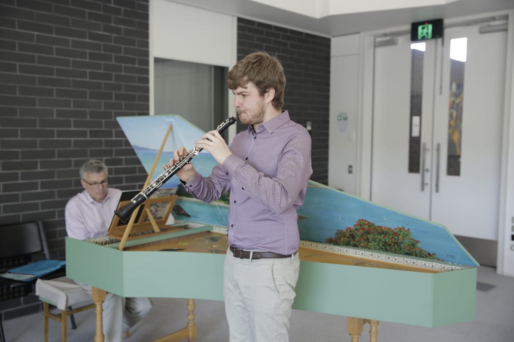 Thomas Hutchinson & Douglas Mews in rehearsal