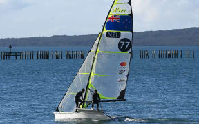 Peter Burling and Blair Tuke head out for a training session ahead of the Tokyo Olympics.