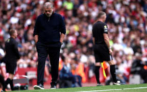 Nottingham Forest's Australian manager Ange Postecoglou reacts during the English Premier League football match between Arsenal and Nottingham Forest at the Emirates Stadium in London on September 13, 2025. (Photo by HENRY NICHOLLS / AFP) / RESTRICTED TO EDITORIAL USE. NO USE WITH UNAUTHORIZED AUDIO, VIDEO, DATA, FIXTURE LISTS, CLUB/LEAGUE LOGOS OR 'LIVE' SERVICES. ONLINE IN-MATCH USE LIMITED TO 120 IMAGES. AN ADDITIONAL 40 IMAGES MAY BE USED IN EXTRA TIME. NO VIDEO EMULATION. SOCIAL MEDIA IN-MATCH USE LIMITED TO 120 IMAGES. AN ADDITIONAL 40 IMAGES MAY BE USED IN EXTRA TIME. NO USE IN BETTING PUBLICATIONS, GAMES OR SINGLE CLUB/LEAGUE/PLAYER PUBLICATIONS. /