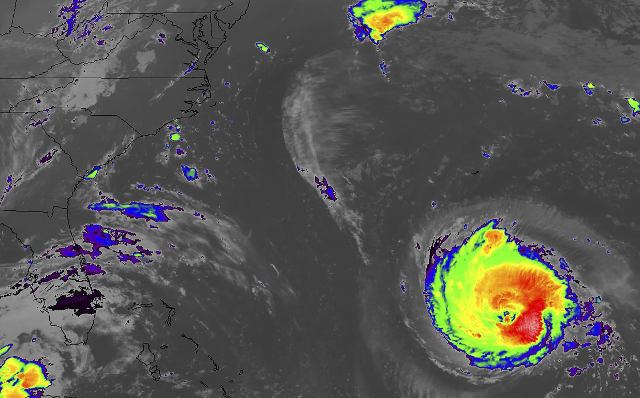 Hurricane Florence heading towards the US East Coast.