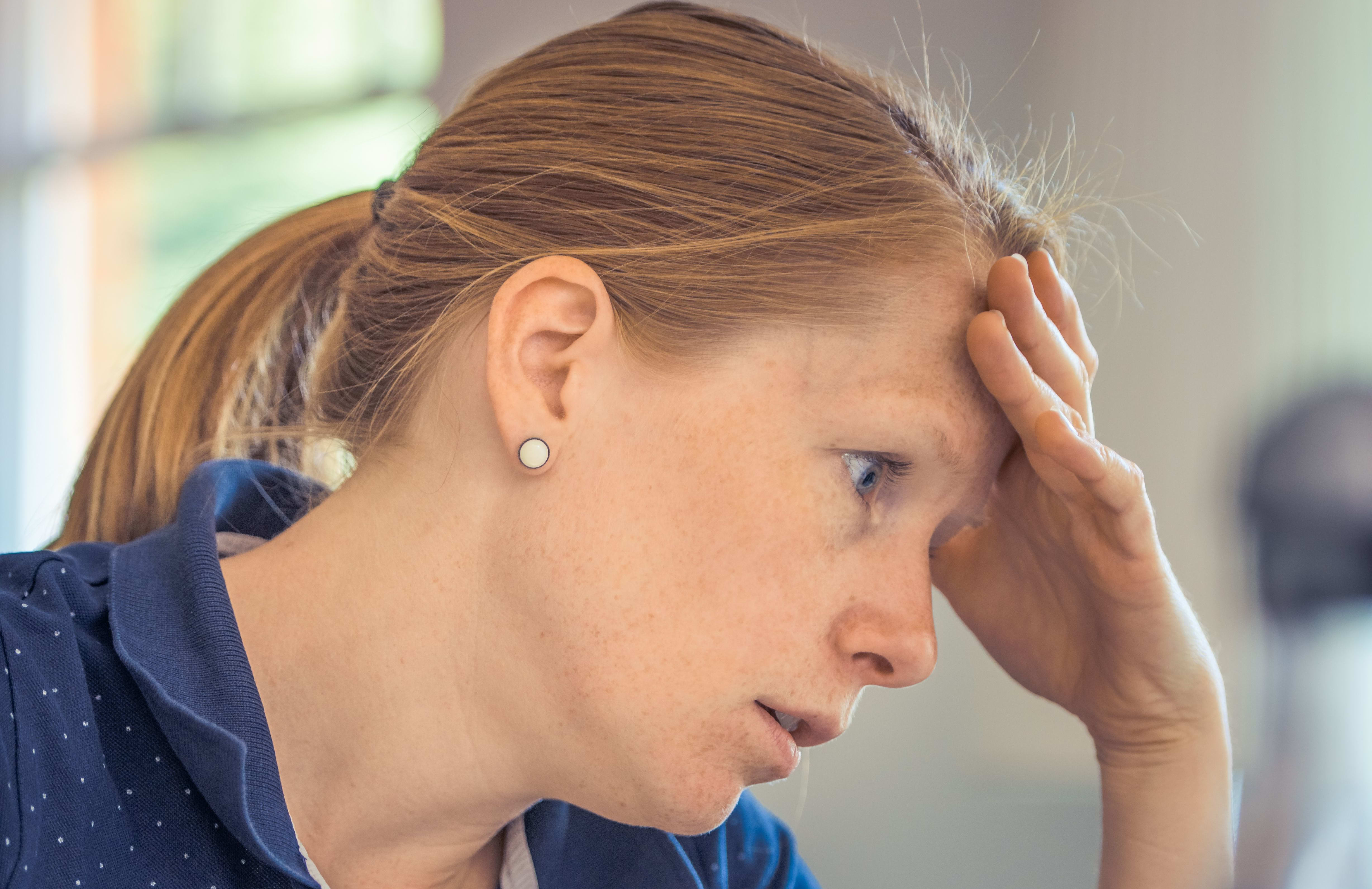 stressed woman