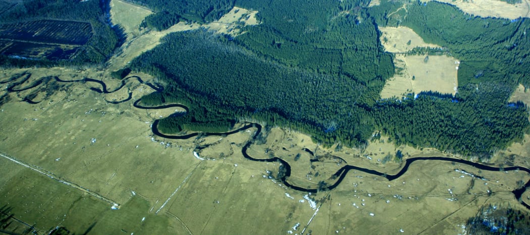 The meandering Vltava River
