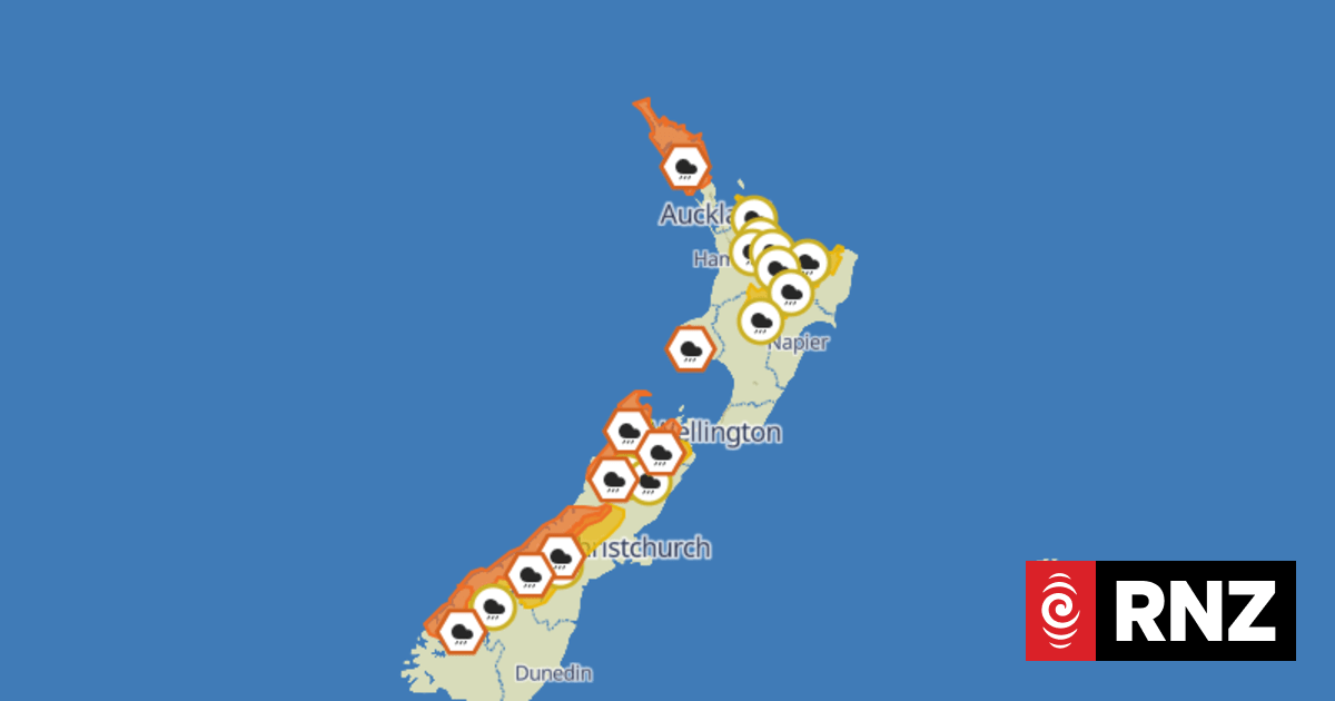 Weather: South Island braces for possible floods as Northland's rain warning upgraded
