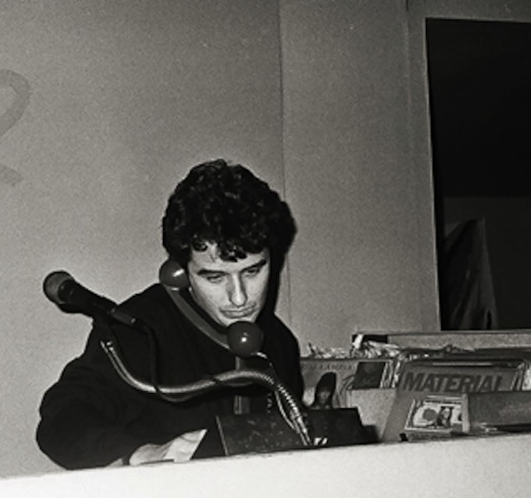 Murray Cammick DJing in the early 1980s
