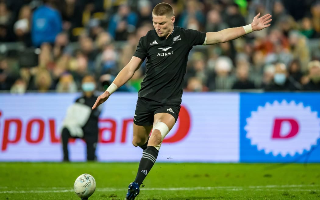 Jordie Barrett of New Zealand All Blacks.