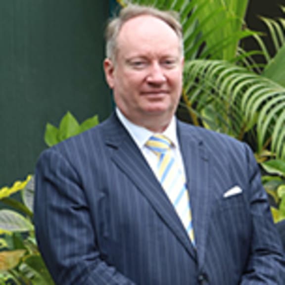 Christopher Pryde, left, former director of public prosecution.