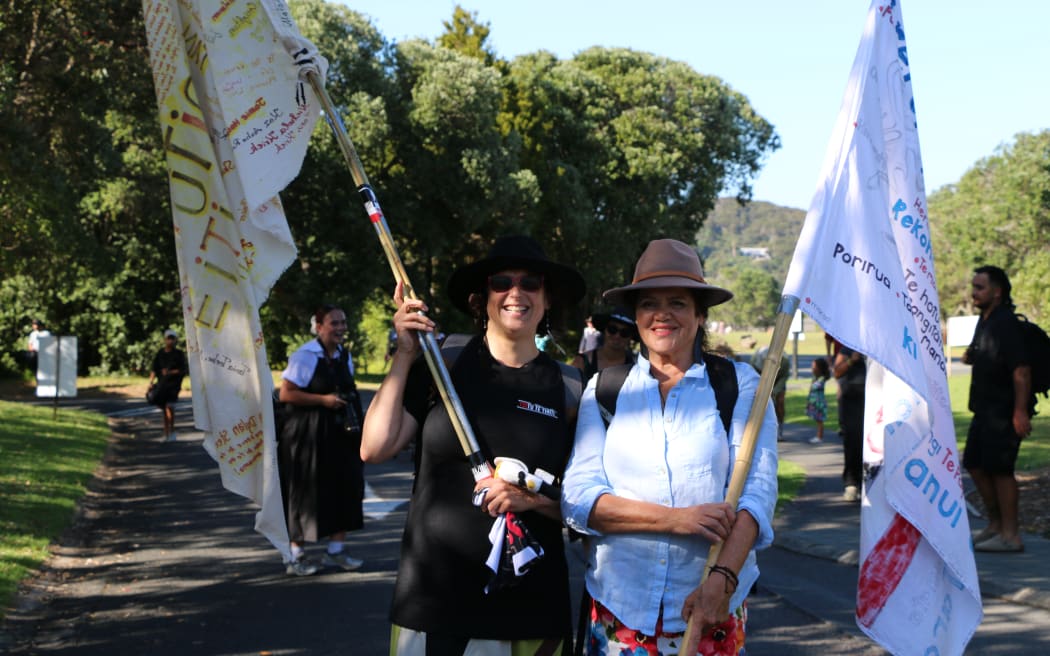 Tanja Schwalm and Reina Te Herata Rua met while on a hīkoi and have been activating together ever since.
