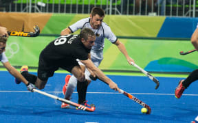 New Zealand's Hugo Inglis in action. Olympic hockey, Blacksticks Men v Germany, Rio Olympics Games 2016, Rio de Janeiro. Monday 14 August, 2016.