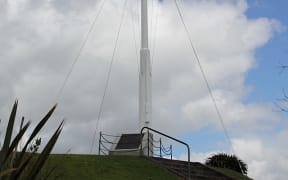 Te Maiki Hill flagstaff, Russell, Northland.