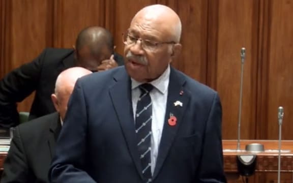 Opposition Leader Sitiveni Rabuka.