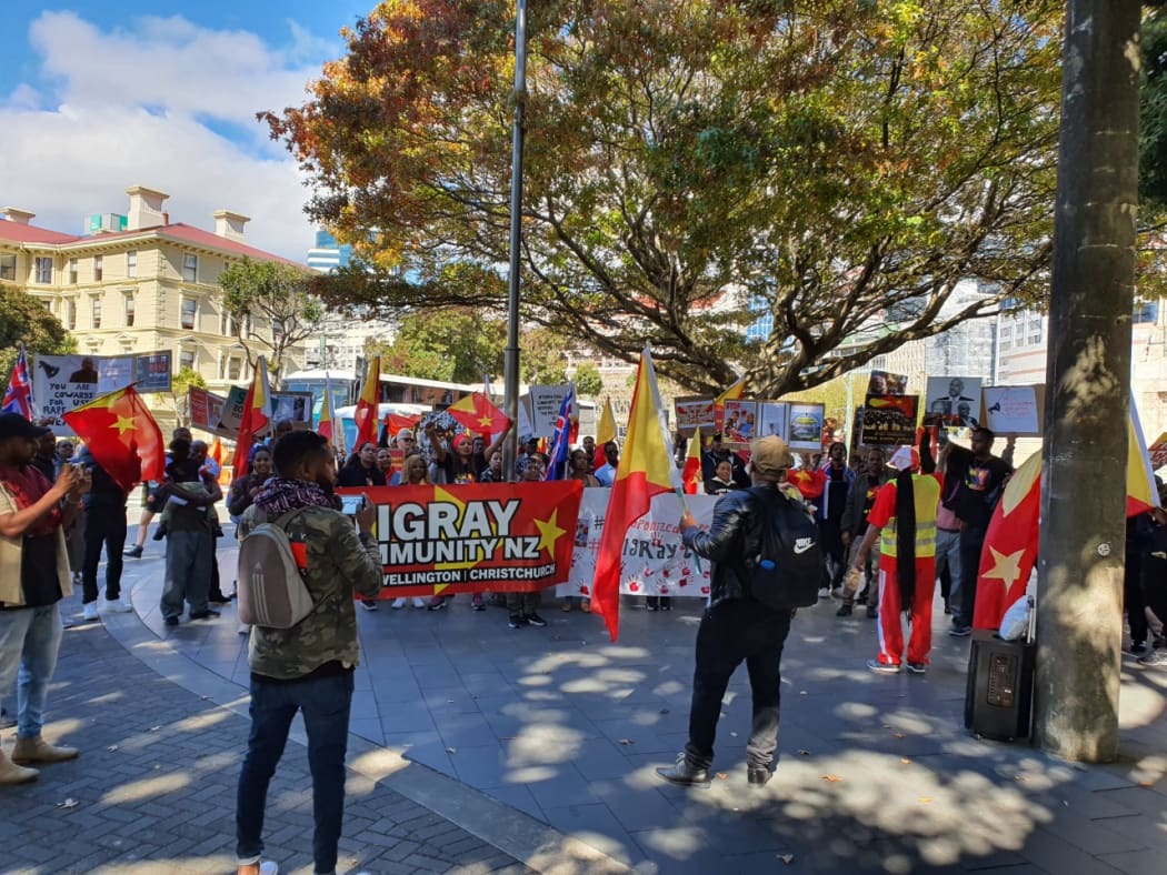 Tigray community rally in Wellington, 25 March 2020