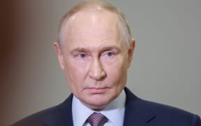 Russia's President Vladimir Putin meets with the media in Moscow on 23 October, 2025.