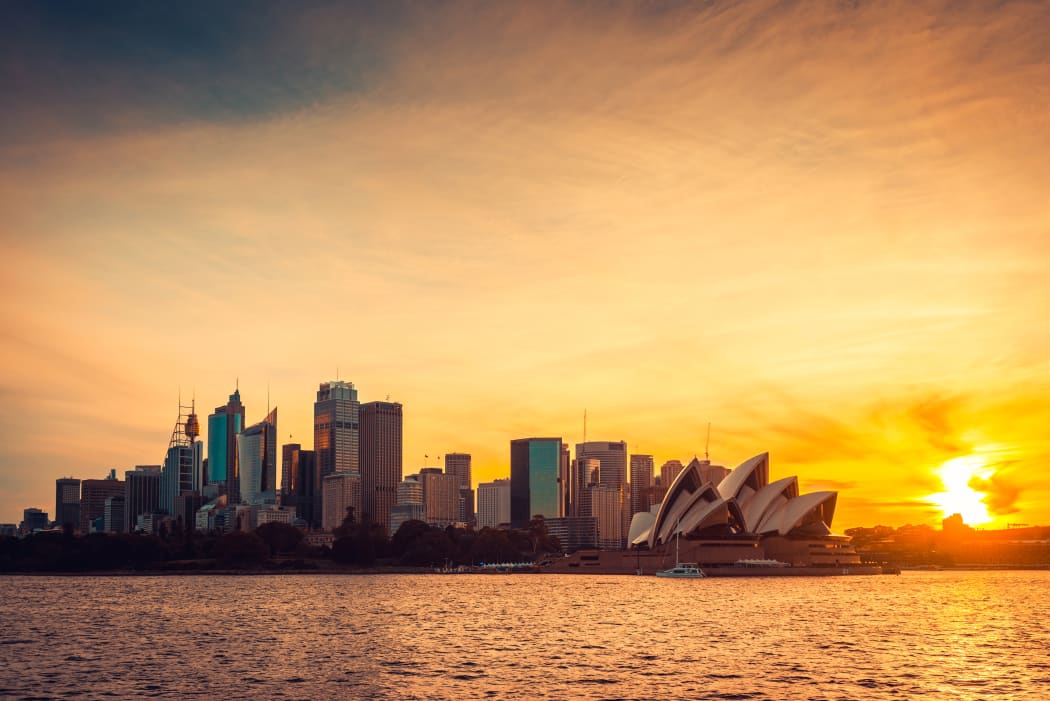 Sydney at sunset.