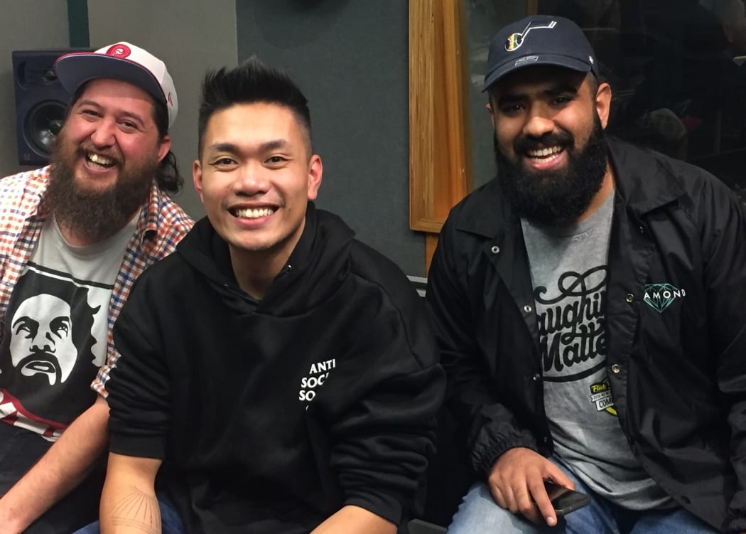 Frickin Dangerous Bro. From left Jamaine Ross, James Roque and Pax Assadi