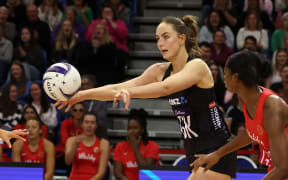 Silver Ferns Kelly Jackson during game 2 of the Taini Jamison Trophy - New Zealand Silver Ferns v England Roses at Te Rauparaha Arena, Porirua, Wellington. 2 October 2024. © Copyright image by Marty Melville / www.photosport.nz