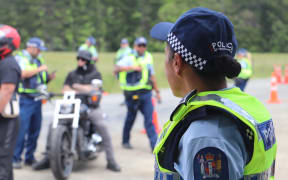 Police monitoring gang activity.