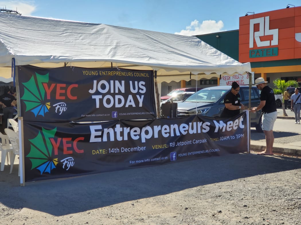Young Fijian entrepreneurs take their business on a roadshow in 2019.