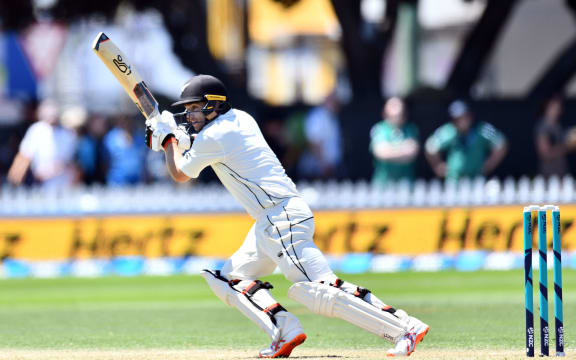 Blackcaps batsman Tom Latham in action