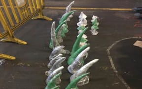 South African authorities seized 116 kilograms of illegal rhino horn being smuggled out of the country.