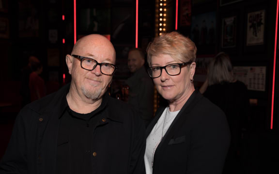 Dave Dobbyn and manager Lorraine Downes