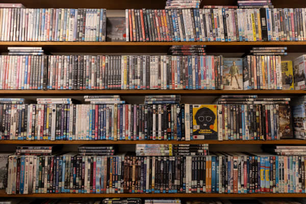 Aro St Video Shop has 28,000 titles in the building for rent.
