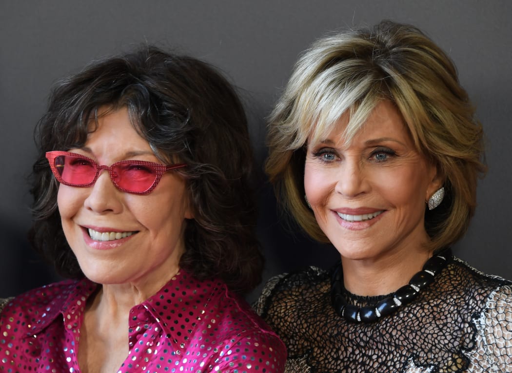 Lily Tomlin and Jane Fonda in June 2018.