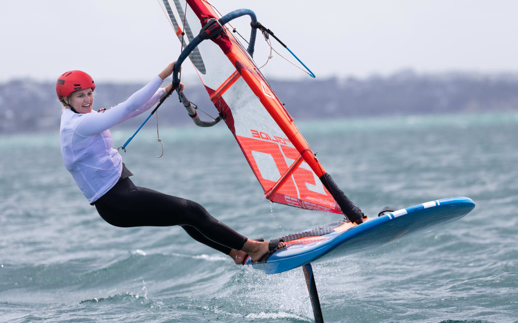 NZ Olympic sailor Veerle ten Have - Paris 2024 Olympic Games: Sailing Selection Announcement at Wakatere Boating Club, Narrow Neck Beach, North Shore, Auckland   06  March  2024       Photo: Brett Phibbs / www.photosport.nz