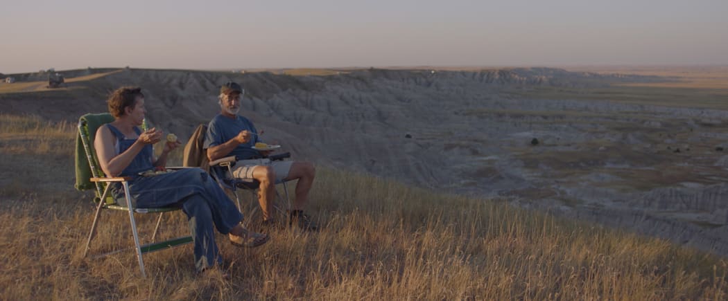 Frances McDormand and David Strathairn in the film NOMADLAND. Photo Courtesy of Searchlight Pictures. Â© 2020 20th Century Studios All Rights Reserved