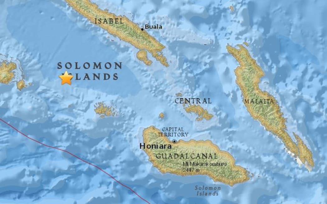 A magnitude 7 quake hit the Solomons region.