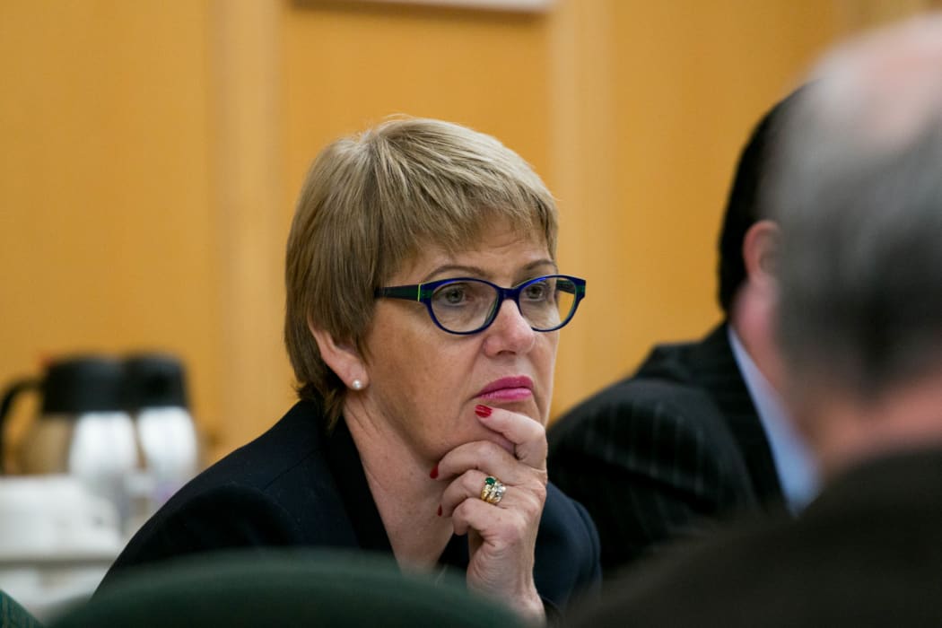 National MP for Rangitata Jo Goodhew listens to a petition calling for the government to address ongoing human rights issues in West Papua.