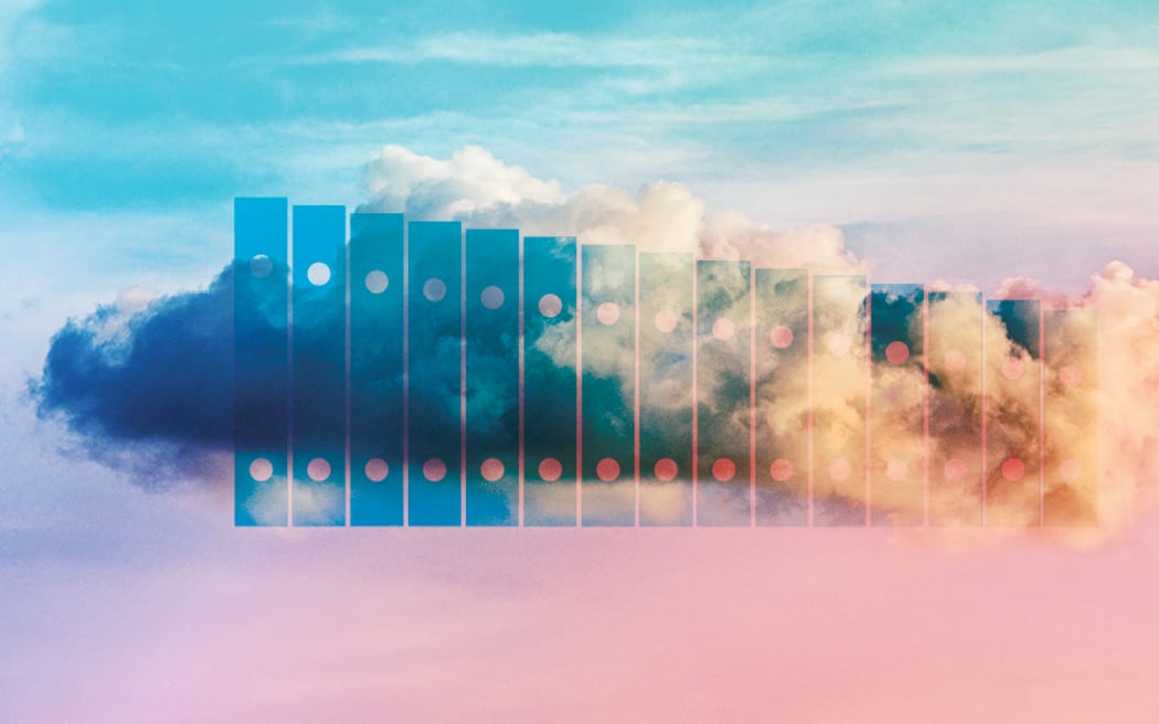 clouds with a xylophone superimposed