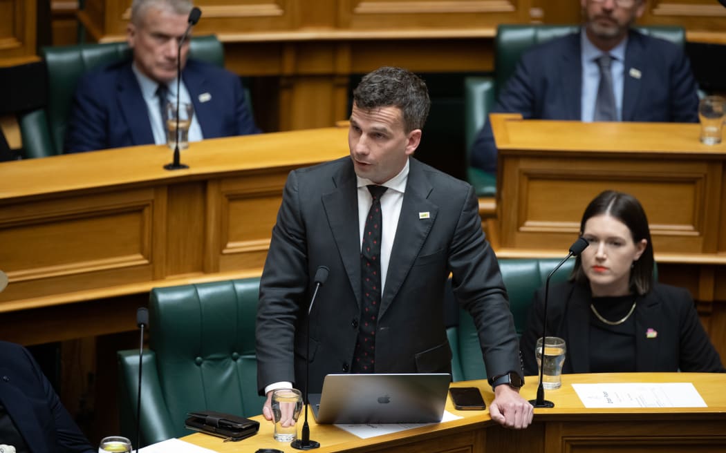 Act Party Co-leader David Seymour speaks during the response to the Governor-General's statement on the passing of Queen Elizabeth II, 13 September 2022.