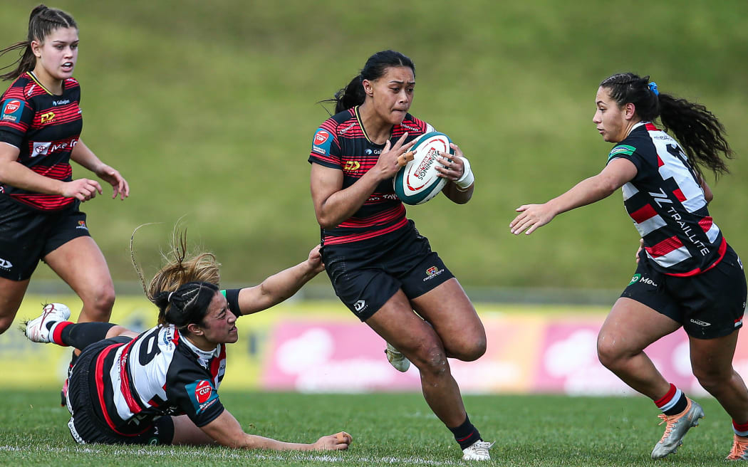 Winnie Palamo of Canterbury in action.
