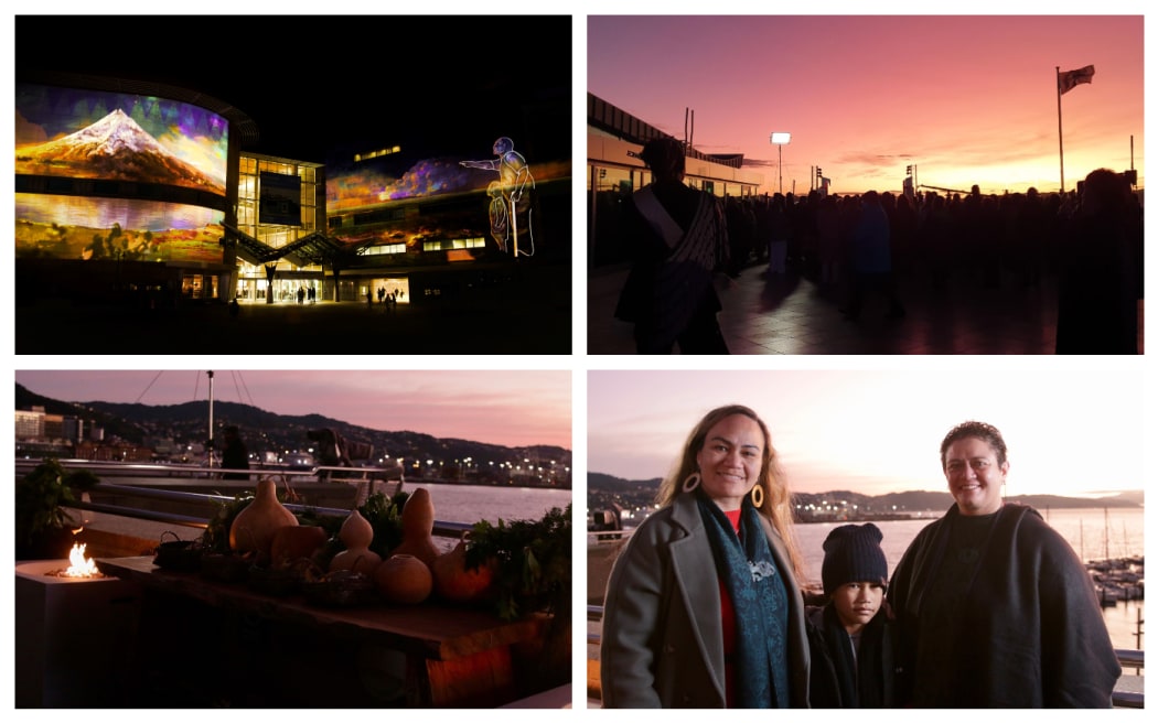 Matariki scenes from outside Te Papa in Wellington