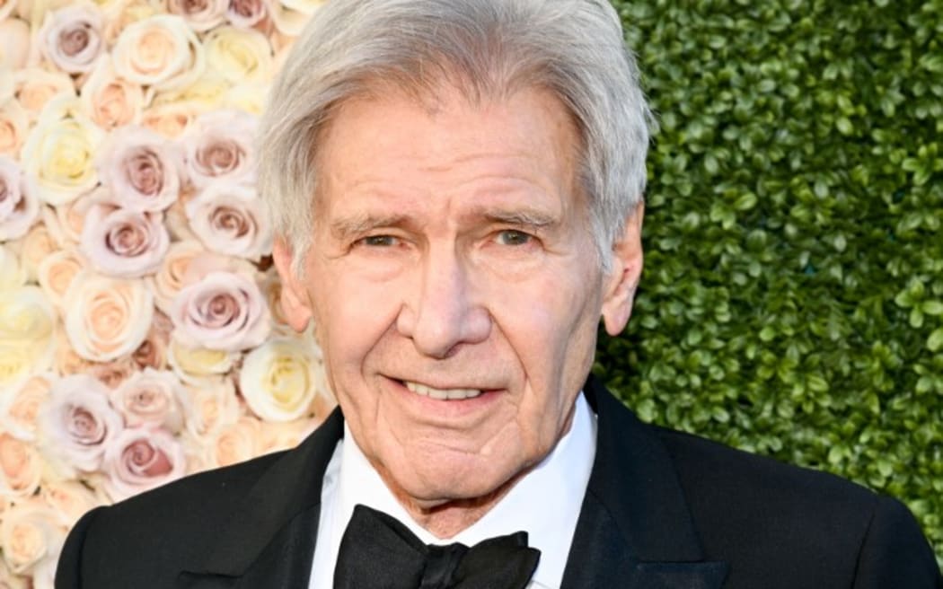 Harrison Ford at the 81st Golden Globe Awards held at the Beverly Hilton Hotel on January 7, 2024 in Beverly Hills, California.