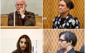Philip Polkinghorne (top left), Lauren Dickason (top right), Golriz Ghahraman (bottom left) and Tingjun Cao (bottom right).