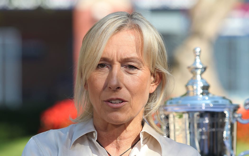 Tennis legend Martina Navratilova