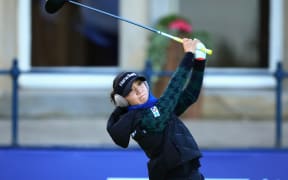 Lydia Ko at the 2024 British Open at the Old Course at St Andrews.