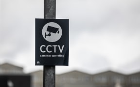 CCTV signage at the buslane on Khyber Pass Rd