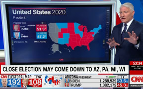 John King in command of CNN;s 'magic wall'