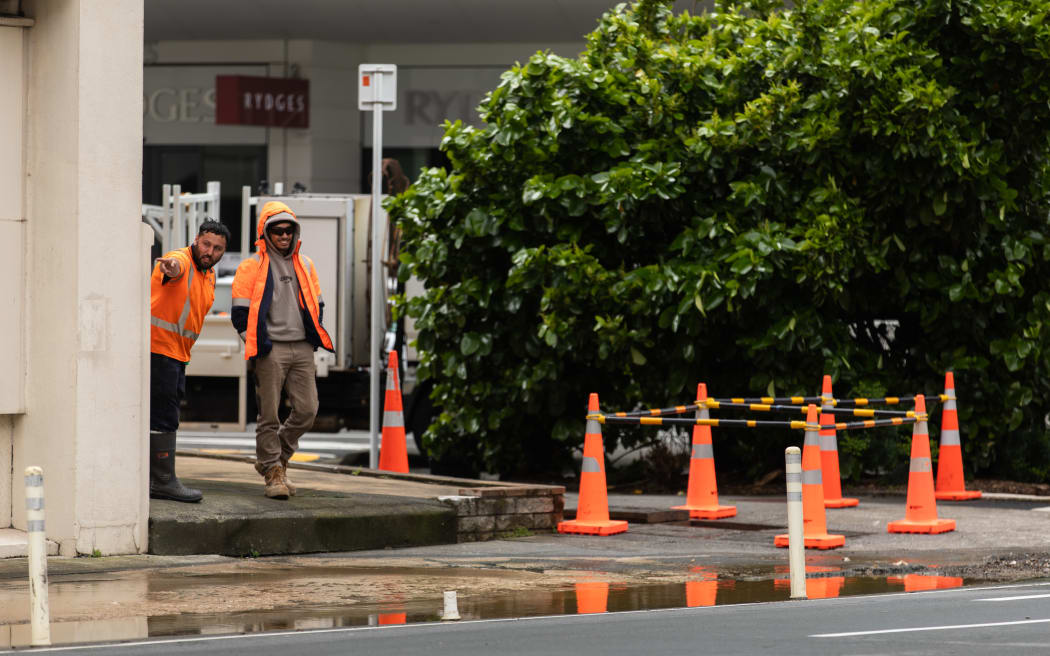 Wastewater leak in Wellington CBD