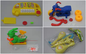 Some of the toys sold that were a choking hazard.