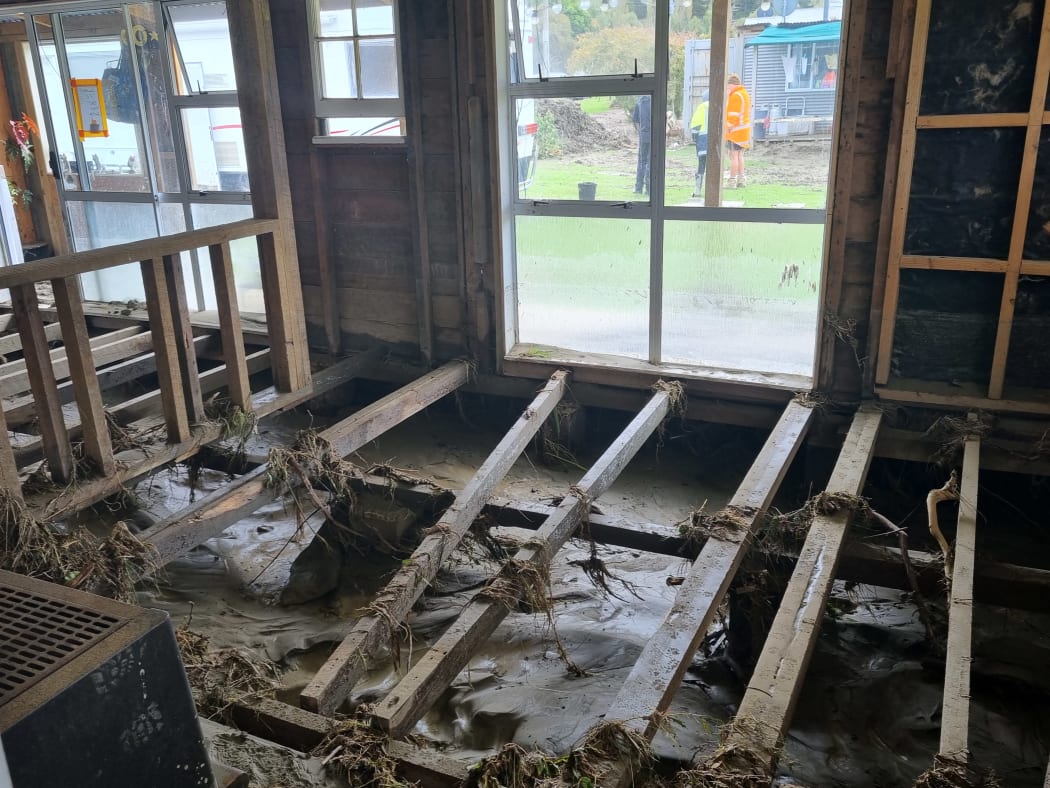 Sheryll Whaitiri's house was only days away from being repaired by builders from an earlier flood when this flood hit.