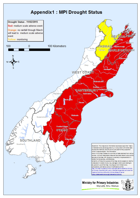 Regional drought status
