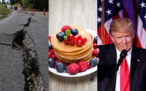 Earthquake, Donald Trump, pancakes
