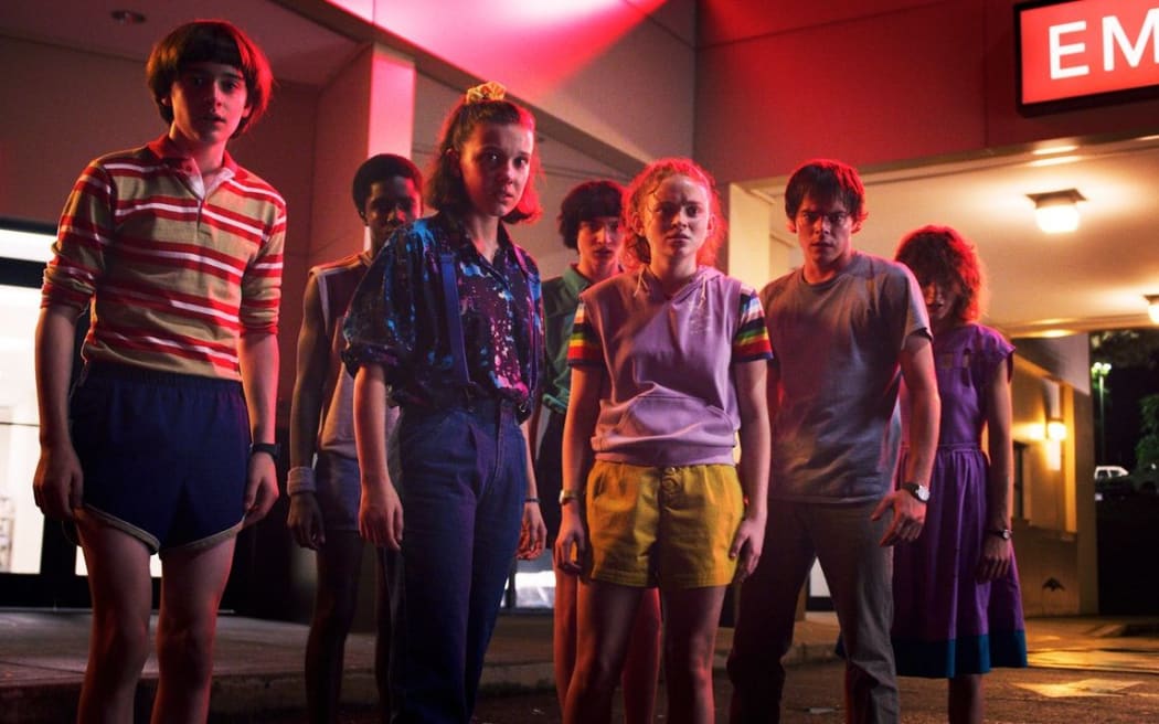A scene from the third season of Stranger Things.