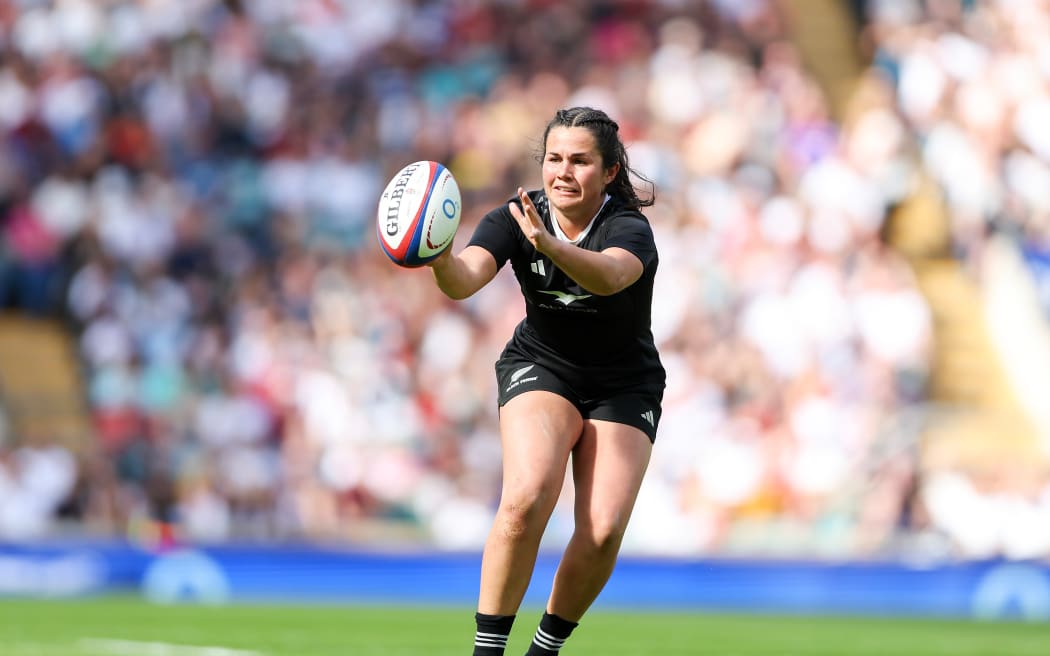 Hannah King of New Zealand Black Ferns, 2024.